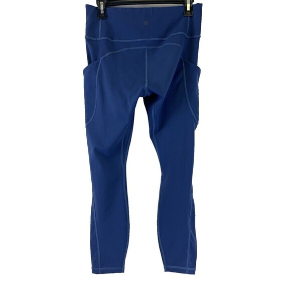 Athleta All In Reaction 7/8 Tight Blue Legging Laser Cut Design 82308 Medium - Picture 6 of 14